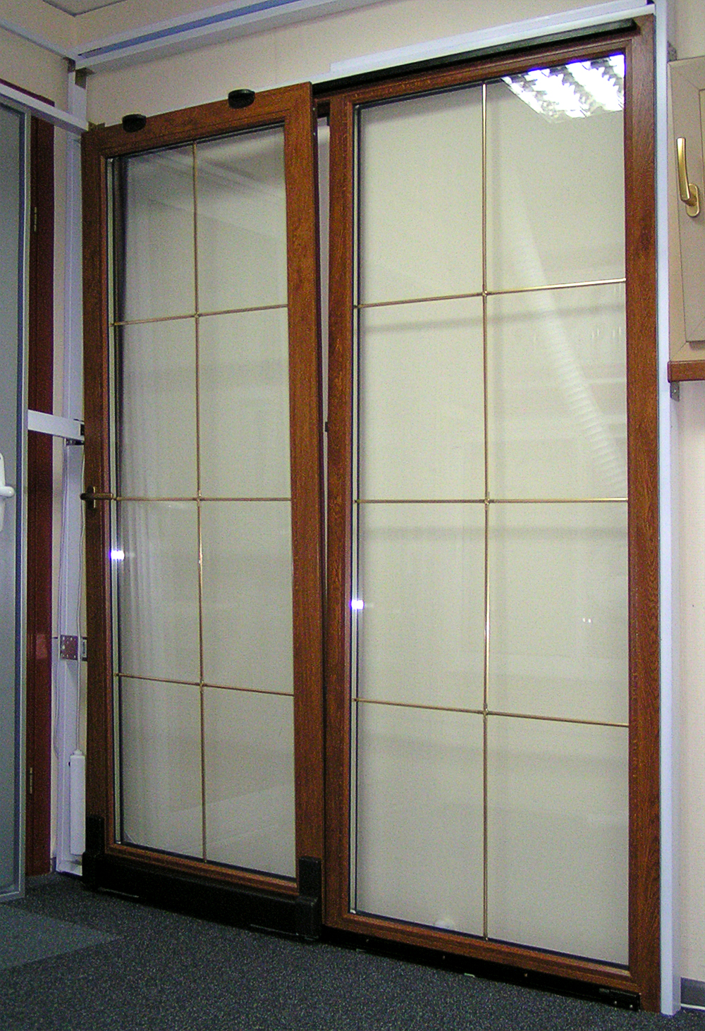 портальная пластиковая дверь с ламинацией